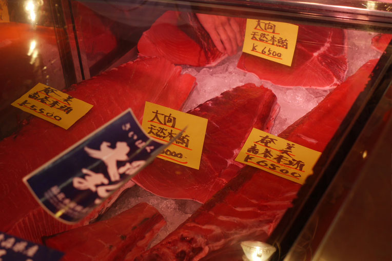 豊洲市場でのお買い物